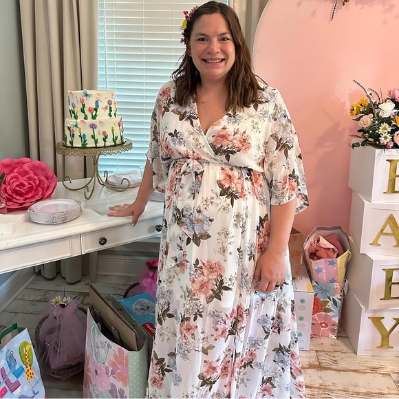 Baltic born Kia Kimono Maxi Dress-  Floral - Picture 6 of 6